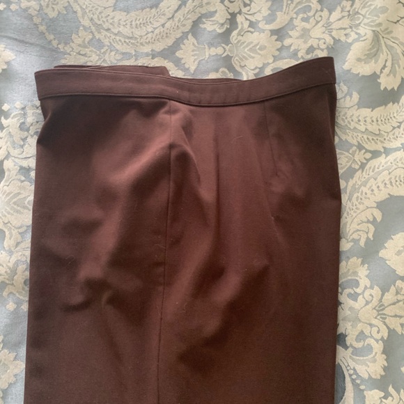 EZS by haggar pants chocolate brown size 14 polyester/rayon/spandex mix - Picture 4 of 4